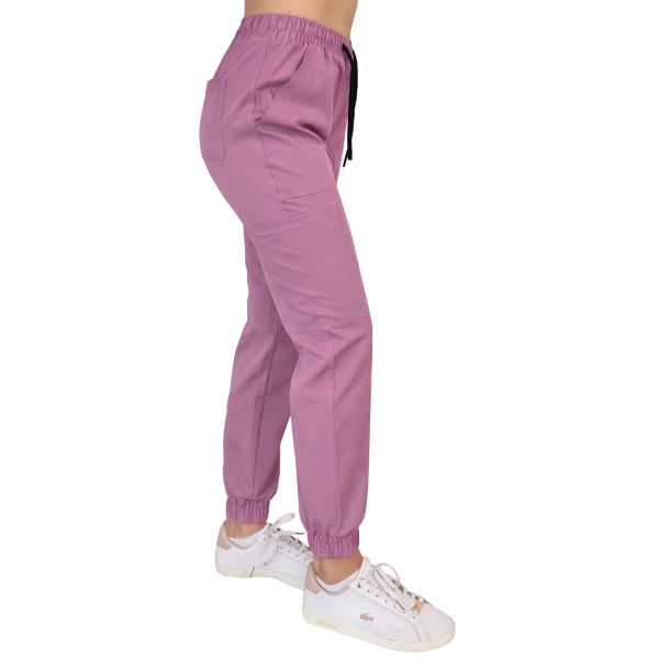 Joggery medyczne winogronowe casual premium roz. 3XL